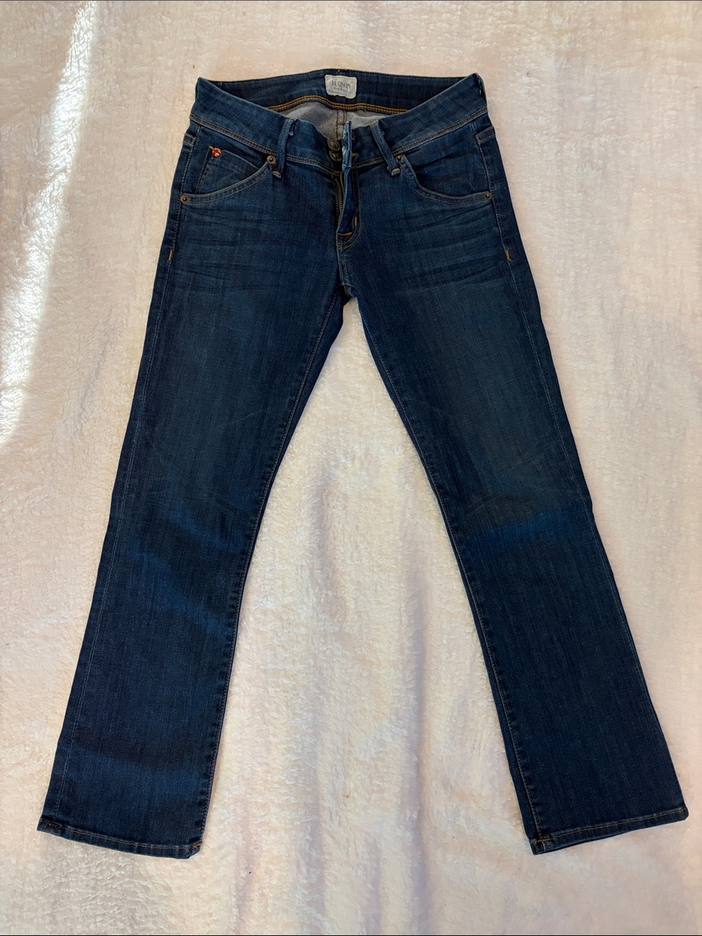 Hudson Jeans Women's Dark Indigo Straight-Leg Jeans